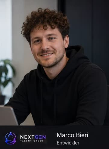 Marco Bieri, Entwickler bei NextGen Talent Group